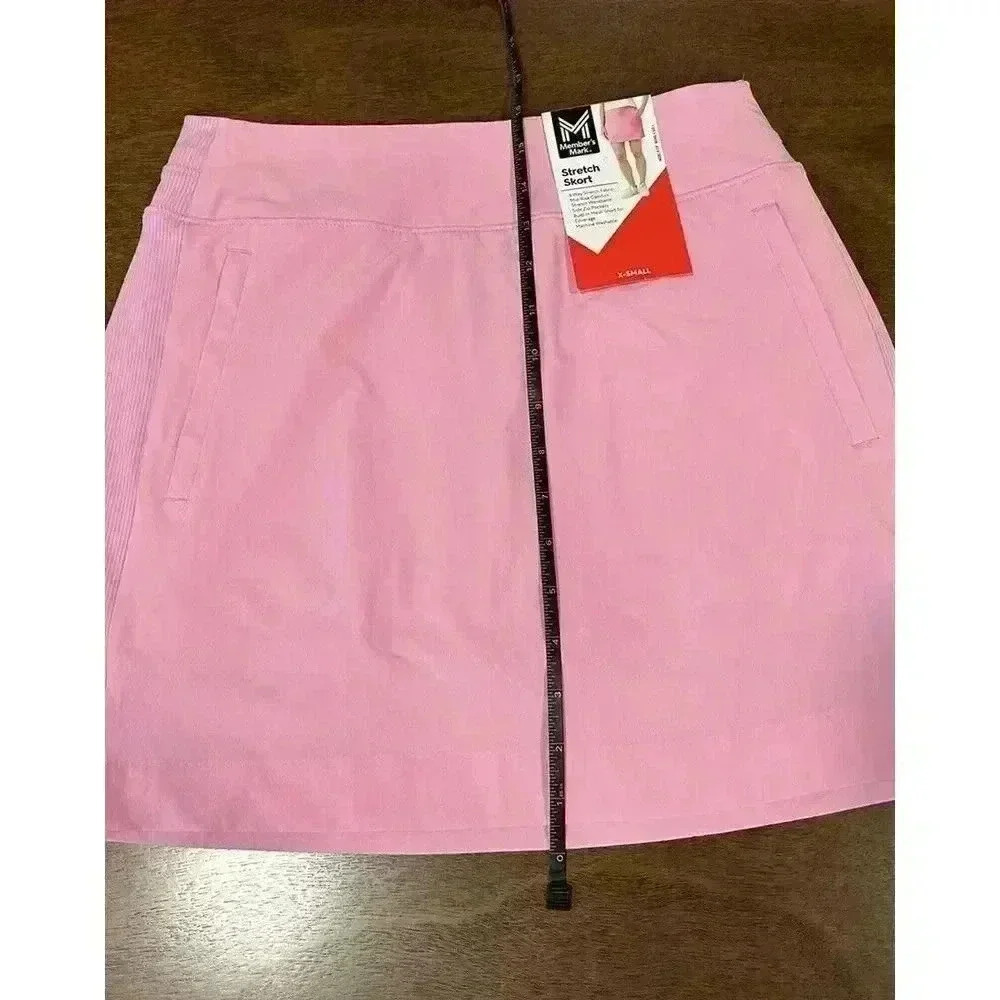 Member's‎ Mark Built-In Short Stretch Woven Active Skort Powder Pink (0160) - Picture 12 of 13